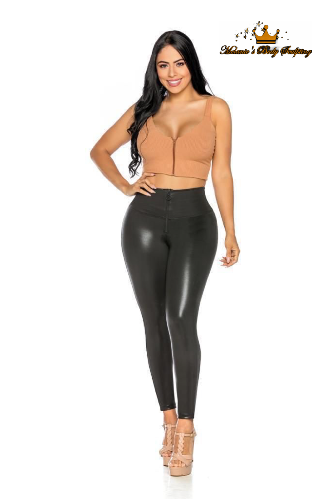 LUXURY BUTT LIFTING LEGGINGS (SKINNY) - EFECTO CUERO