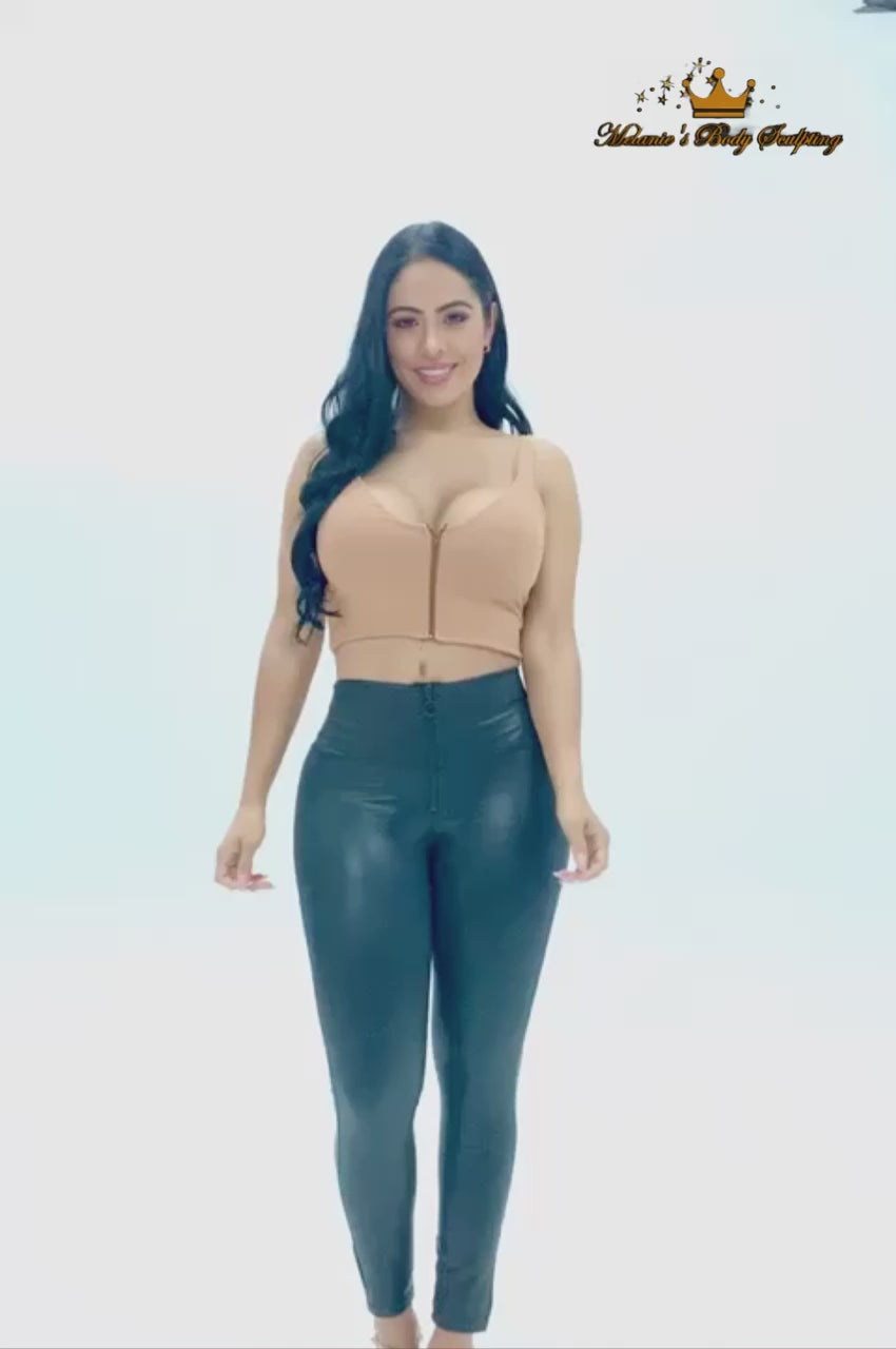 LUXURY BUTT LIFTING LEGGINGS (SKINNY) - EFECTO CUERO